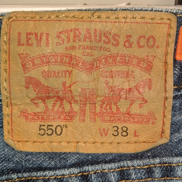 LEVI'S Men's 550 Relaxed Fit Denim Jeans Shorts SZ 38 - Picture 3 of 8